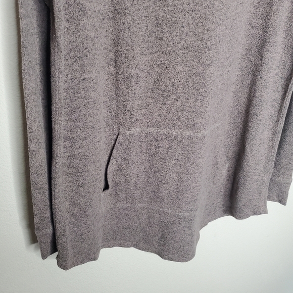 Torrid Brown Super Soft Plush Cowl Neck Tunic Pullover Hoodie Sweatshirt - Picture 8 of 10